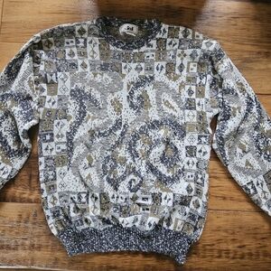 JED Vintage Grandpa Sweater Crewneck Size L